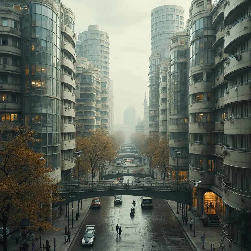 Vue de notre quartier technologique à Paris